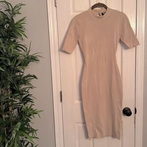 Hera collection backless cross cross tie tight fitting dress NWT L